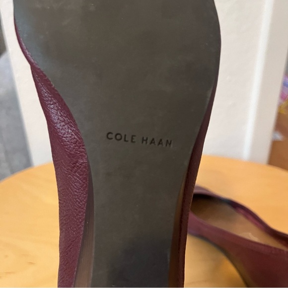 Cole Haan Tali Wedges Burgundy Size 8 - Picture 8 of 12